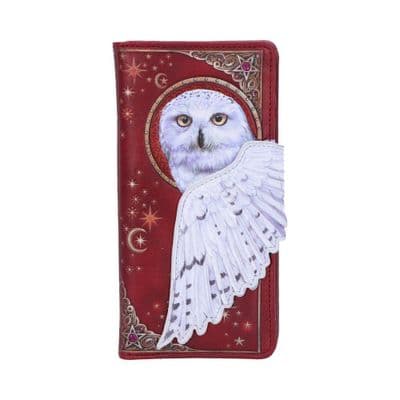 Magical Flight Snowy White Owl Embossed Purse