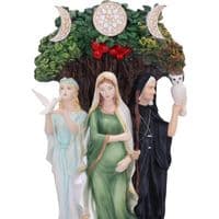 Maiden Mother Crone Triple Moon Painted Figurine | Nemesis Now