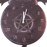 Malpus Winged Black Cat ' Tickin' Feline Pendulum Clock | Nemesis Now