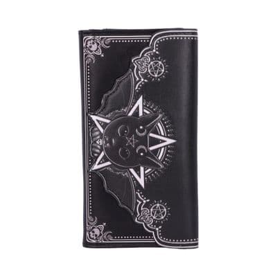 Malpuss Black Cat Of Good And Evil Embossed Purse