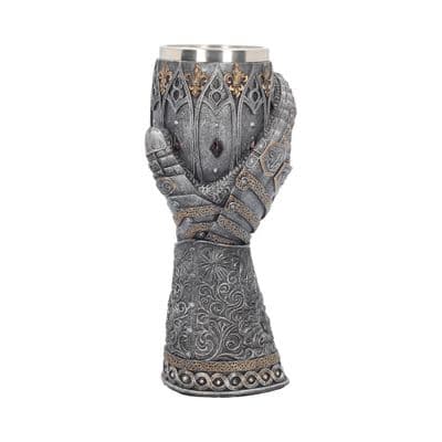 Medieval Lion Heart Armour Gauntlet Wine Goblet