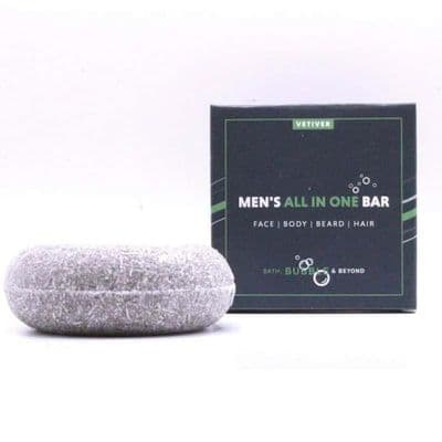 Men's All In One Vetiver Hair & Body Solid Shampoo Bar