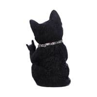 Metallicat Black Cat Throwing Rock Hand Sign Ornament | Nemesis Now Deal Kent