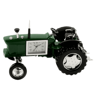 Miniature Metal Green Tractor Quartz Clock