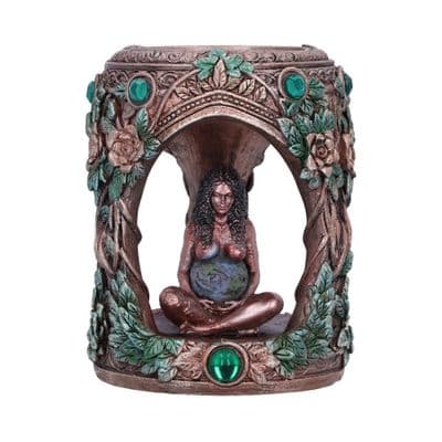 Mother Earth Gaia Art Tea Light Holder