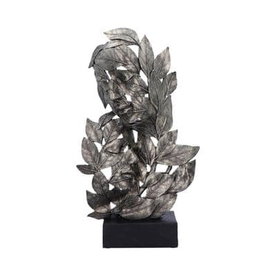 Natural Emotion Embrace Silver Leaves Statue