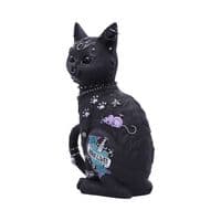Nine Lives Tatoo Cat Figurine