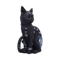 Nine Lives Tatoo Cat Figurine