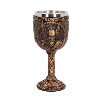 Norse God Of Thunder Thor Wine Goblet