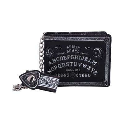 Ouija Spirit Board Embossed Black Wallet