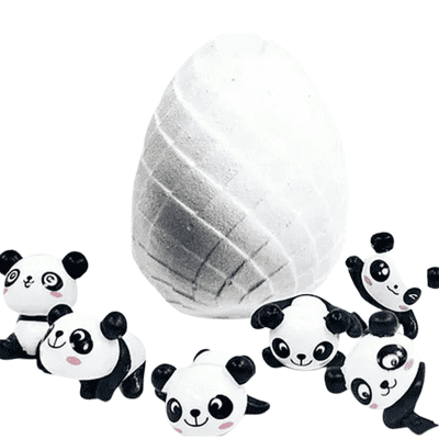 Panda Surprise Toy Mini Figure Inside Bath Bomb