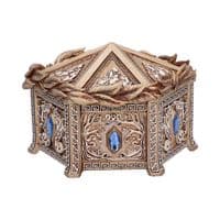 Pandora's Box Gold Hexagonal Trinket Box | Nemesis Now Deal Kent