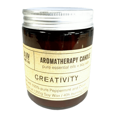 Peppermint & Clove Creativity Soy Wax Aromatherapy Candle