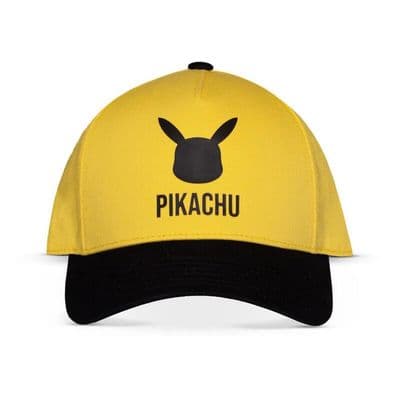 Pikachu Pokemon Curved Bill Yellow Baseball Cap