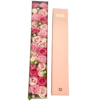 Pink Blessings Soap Flowers Extra Long Gift Box