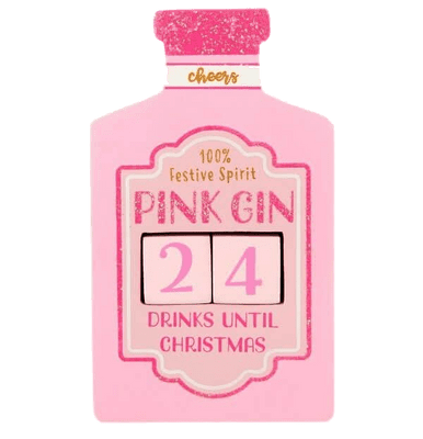 Pink Gin Countdown To Christmas Calendar Blocks