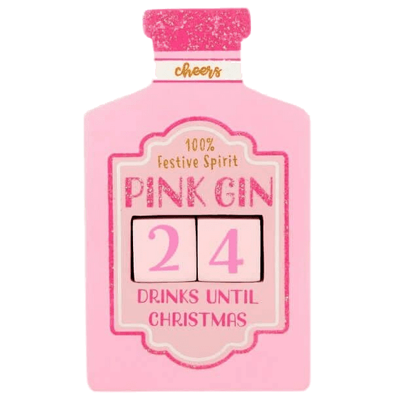 Pink Gin Christmas Countdown Calendar Blocks | Bonnebombe