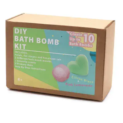 Pink Lemonade & Citrus Blast 10 Bath Bombs Making Kit