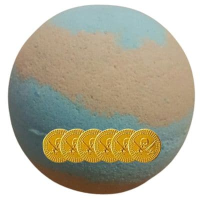 Pirate Bath Bomb With Surprise Treasure Toy Coins Inside
