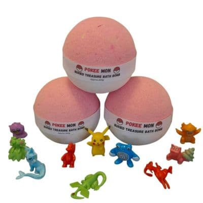 Pokee Bath Bomb With Pokemon Inspired Themed Toy Inside