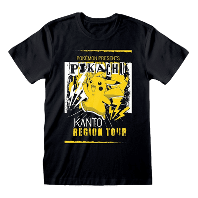 Pokemon Pikachu Kanto Region Tour Mens T Shirt