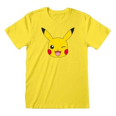 Pokemon Pikachu Winking Face Unisex T Shirt
