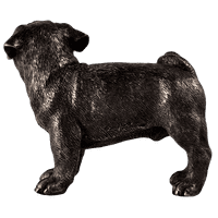 Pug Dog Cold Cast Bronze Animal Ornament | Deal Dover Canterbury Kent