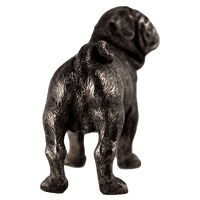 Pug Dog Cold Cast Bronze Animal Ornament | Deal Dover Canterbury Kent