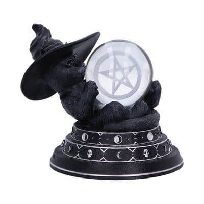 Purrah's Black Cat Crystal Ball Holder & Ball