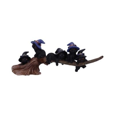 Purrfect Room On The Broom Broomstick Figurine