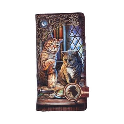 Purrlock Holmes Cat Detective Embossed Purse