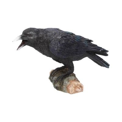 Raven's Call Gothic Bird Figurine