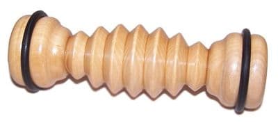Ribbed Hemu Wood Foot Roller