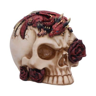 Rose Flame Sleeping Dragon Skull