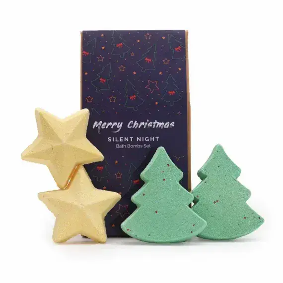 Silent Night Christmas Bath Bomb Gift Pack | Bonnebombe Deal Kent UK