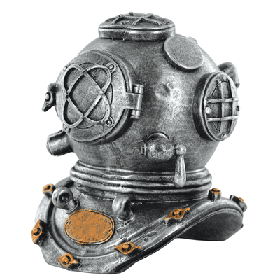 Silver Deep Sea Diving Helmet Steampunk Inspired Ornament