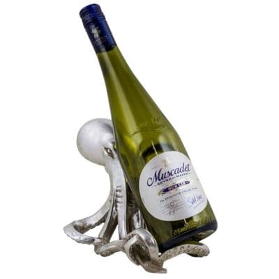 Silver Octopus Wine Bottle Holder