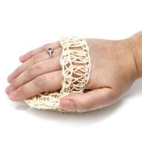 Sisal Sponge and Scrub Soft Round Exfoliating Cushion