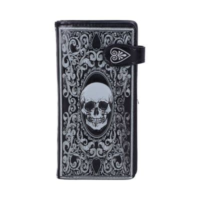 Skull Tarot Card Embossed Purse