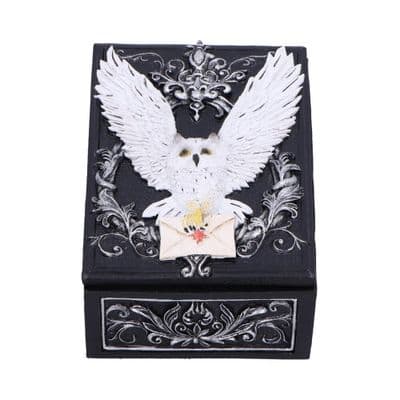 Snowy Owl Messenger Trinket Box
