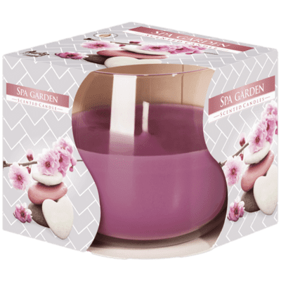 Spa Garden Scented Essential Oil Glass Jar Candle