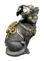 Steampunk Clockwork Kitty Cat Sculpture | Nemesis Now Steampunk Ornaments Whitstable Kent UK