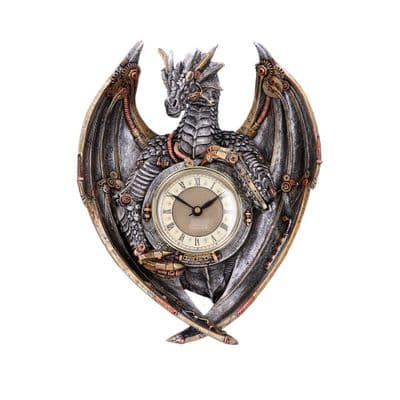 Steampunk Dracus Horologium Wall Hanging Clock