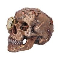Steampunk Scrapped Human Skeleton Skull Clock | Nemesis Now Steampunk Ornaments Dover Kent UK