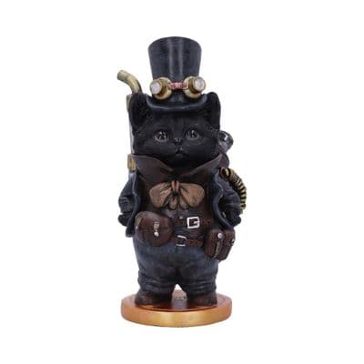 Steampunk Steamsmith's Cat Figurne