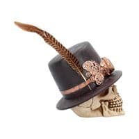 Steampunk The Aristocrat Skull Ornament | Nemesis Now Steampunk Ornaments Hythe Kent UK