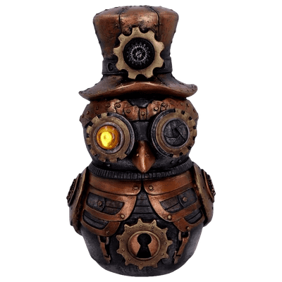 Steampunk Top Hat Hootle Owl Figurine