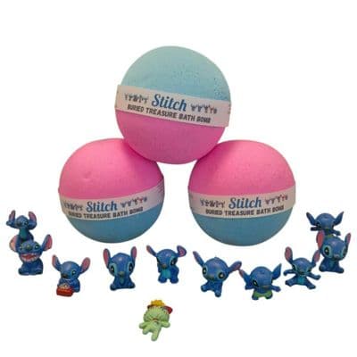 Stitch Themed Toy Inside Hidden Treasure Bath Bomb