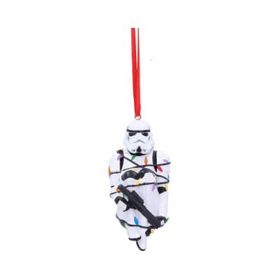 Stormtrooper In Fairy Lights Hanging Ornament