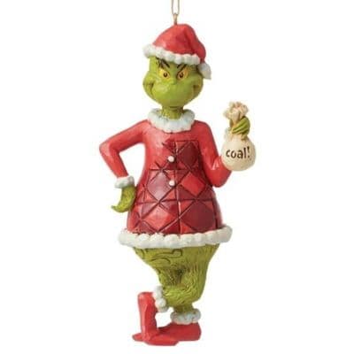 The Grinch Christmas Sack Of Coal Hanging Ornament